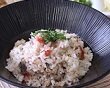 さば缶と梅の炊き込みご飯